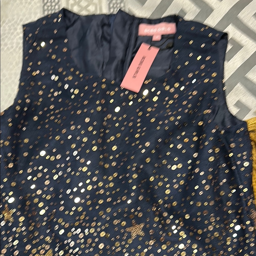 Navy Sequin Dress by Missguided